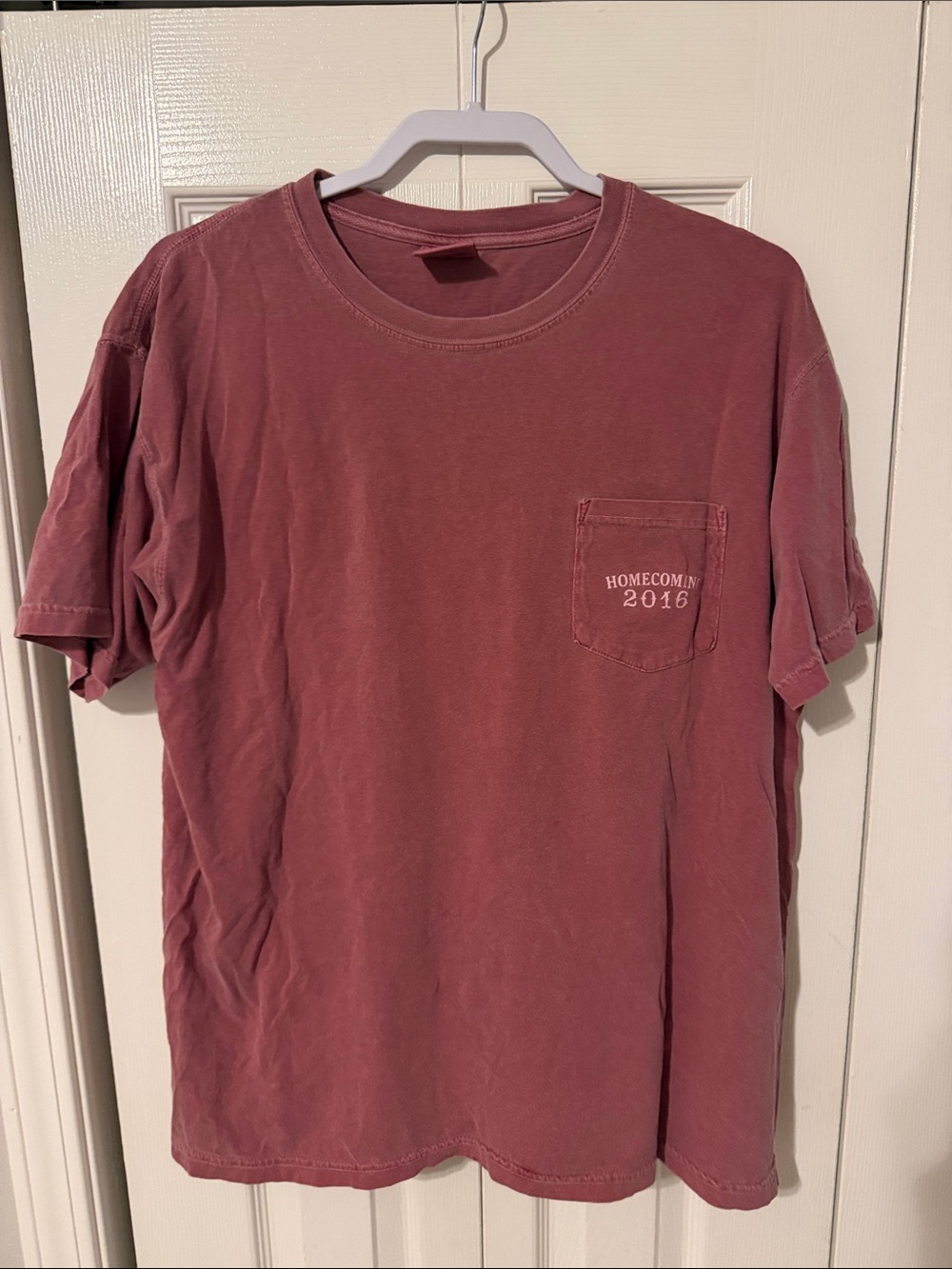 Unisex Short-Sleeve Pocket Tee in Dusty Mauve Kennesaw State Homecoming